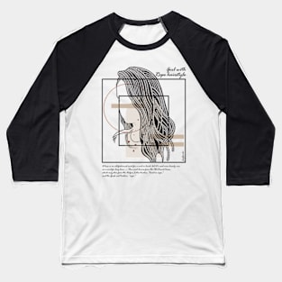 Girl with Rope hairstyle version 8 Baseball T-Shirt